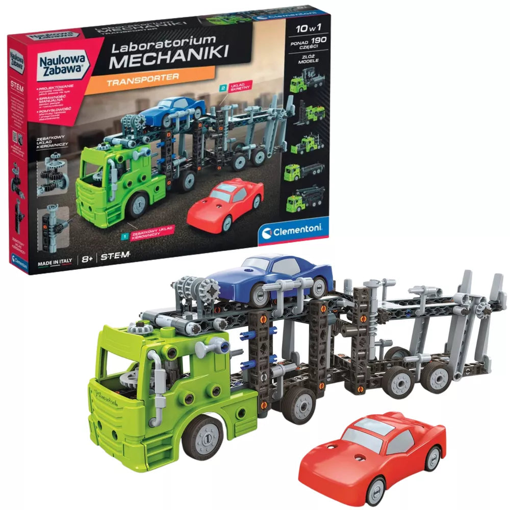 Mechanikos laboratorija – transporteris Clementoni